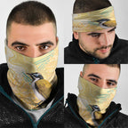 Australia Grevillea And Honeyeaters Neck Gaiter Aboriginal Art - Watercolor Style - Aussie Hoodie