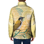 Australia Grevillea And Honeyeaters Padded Jacket Aboriginal Art - Watercolor Style - Aussie Hoodie