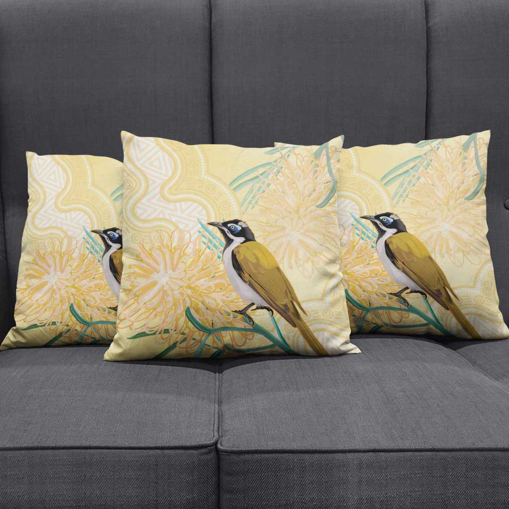 Australia Grevillea And Honeyeaters Pillow Cover Aboriginal Art - Watercolor Style - Aussie Hoodie