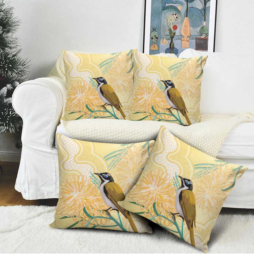 Australia Grevillea And Honeyeaters Pillow Cover Aboriginal Art - Watercolor Style - Aussie Hoodie