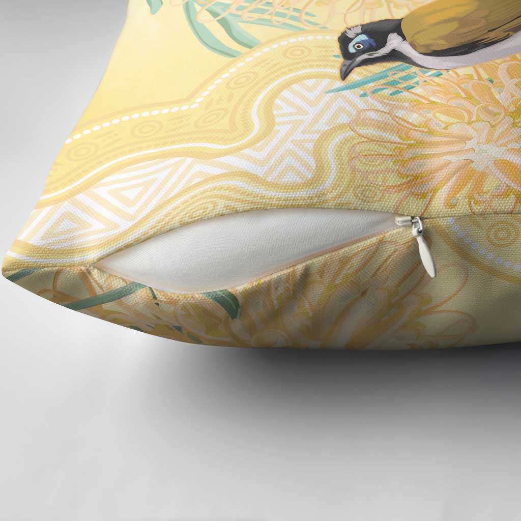 Australia Grevillea And Honeyeaters Pillow Cover Aboriginal Art - Watercolor Style - Aussie Hoodie