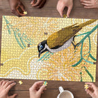 Australia Grevillea And Honeyeaters Puzzle Aboriginal Art - Watercolor Style - Aussie Hoodie
