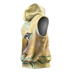 Australia Grevillea And Honeyeaters Sleeveless Hoodie Aboriginal Art - Watercolor Style - Aussie Hoodie