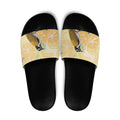 Australia Grevillea And Honeyeaters Slide Sandals Aboriginal Art - Watercolor Style - Aussie Hoodie