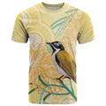 Australia Grevillea And Honeyeaters T Shirt Aboriginal Art - Watercolor Style