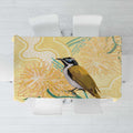 Australia Grevillea And Honeyeaters Tablecloth Aboriginal Art - Watercolor Style