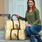 Australia Grevillea And Honeyeaters Travel Bag Aboriginal Art - Watercolor Style - Aussie Hoodie