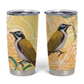 Australia Grevillea And Honeyeaters Tumbler Cup Aboriginal Art - Watercolor Style