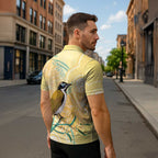 Australia Grevillea And Honeyeaters Zipper Polo Shirt Aboriginal Art - Watercolor Style - Aussie Hoodie