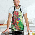 Australia Bottlebrush And Lorikeets Apron Aboriginal Art - Watercolor Style - Aussie Hoodie