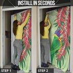 Australia Bottlebrush And Lorikeets Door Cover Aboriginal Art - Watercolor Style - Aussie Hoodie