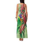 Australia Bottlebrush And Lorikeets Family Matching Tank Maxi Dress and Hawaiian Shirt Aboriginal Art - Watercolor Style