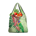 Australia Bottlebrush And Lorikeets Grocery Bag Aboriginal Art - Watercolor Style
