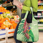 Australia Bottlebrush And Lorikeets Grocery Bag Aboriginal Art - Watercolor Style