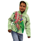 Australia Bottlebrush And Lorikeets Kid Hoodie Aboriginal Art - Watercolor Style