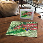Australia Bottlebrush And Lorikeets Puzzle Aboriginal Art - Watercolor Style - Aussie Hoodie