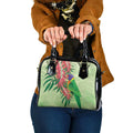 Australia Bottlebrush And Lorikeets Shoulder Handbag Aboriginal Art - Watercolor Style