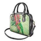 Australia Bottlebrush And Lorikeets Shoulder Handbag Aboriginal Art - Watercolor Style