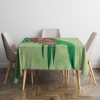 Australia Bottlebrush And Lorikeets Tablecloth Aboriginal Art - Watercolor Style