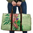 Australia Bottlebrush And Lorikeets Travel Bag Aboriginal Art - Watercolor Style - Aussie Hoodie