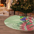 Australia Bottlebrush And Lorikeets Tree Skirt Aboriginal Art - Watercolor Style