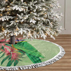 Australia Bottlebrush And Lorikeets Tree Skirt Aboriginal Art - Watercolor Style