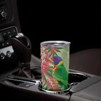 Australia Bottlebrush And Lorikeets Tumbler Cup Aboriginal Art - Watercolor Style