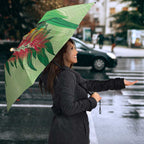 Australia Bottlebrush And Lorikeets Umbrella Aboriginal Art - Watercolor Style - Aussie Hoodie