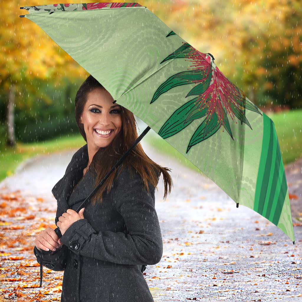 Australia Bottlebrush And Lorikeets Umbrella Aboriginal Art - Watercolor Style - Aussie Hoodie