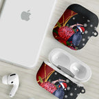 Australia Palm Cockatoo Christmas AirPods Case Probosciger Aterrimus Waratah Merry Chrissie - Aussie Hoodie