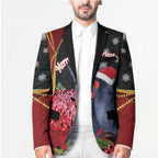 Australia Palm Cockatoo Christmas Blazer Probosciger Aterrimus Waratah Merry Chrissie - Aussie Hoodie