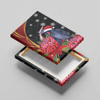 Australia Palm Cockatoo Christmas Canvas Wall Art Probosciger Aterrimus Waratah Merry Chrissie - Aussie Hoodie