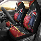 Australia Palm Cockatoo Christmas Car Seat Cover Probosciger Aterrimus Waratah Merry Chrissie - Aussie Hoodie