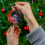 Australia Palm Cockatoo Christmas Ceramic Ornament Probosciger Aterrimus Waratah Merry Chrissie - Aussie Hoodie