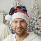 Australia Palm Cockatoo Christmas Santa Hat Probosciger Aterrimus Waratah Merry Chrissie - Aussie Hoodie