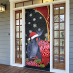 Australia Palm Cockatoo Christmas Door Cover Probosciger Aterrimus Waratah Merry Chrissie - Aussie Hoodie