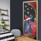 Australia Palm Cockatoo Christmas Door Cover Probosciger Aterrimus Waratah Merry Chrissie - Aussie Hoodie