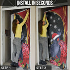 Australia Palm Cockatoo Christmas Door Cover Probosciger Aterrimus Waratah Merry Chrissie - Aussie Hoodie