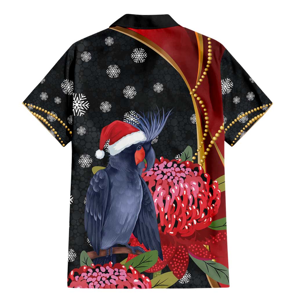 Australia Palm Cockatoo Christmas Family Matching Mermaid Dress and Hawaiian Shirt Probosciger Aterrimus Waratah Merry Chrissie - Aussie Hoodie