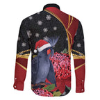 Australia Palm Cockatoo Christmas Family Matching Short Sleeve Bodycon Dress and Hawaiian Shirt Probosciger Aterrimus Waratah Merry Chrissie - Aussie Hoodie