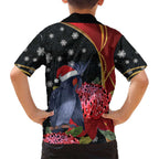Australia Palm Cockatoo Christmas Family Matching Tank Maxi Dress and Hawaiian Shirt Probosciger Aterrimus Waratah Merry Chrissie - Aussie Hoodie