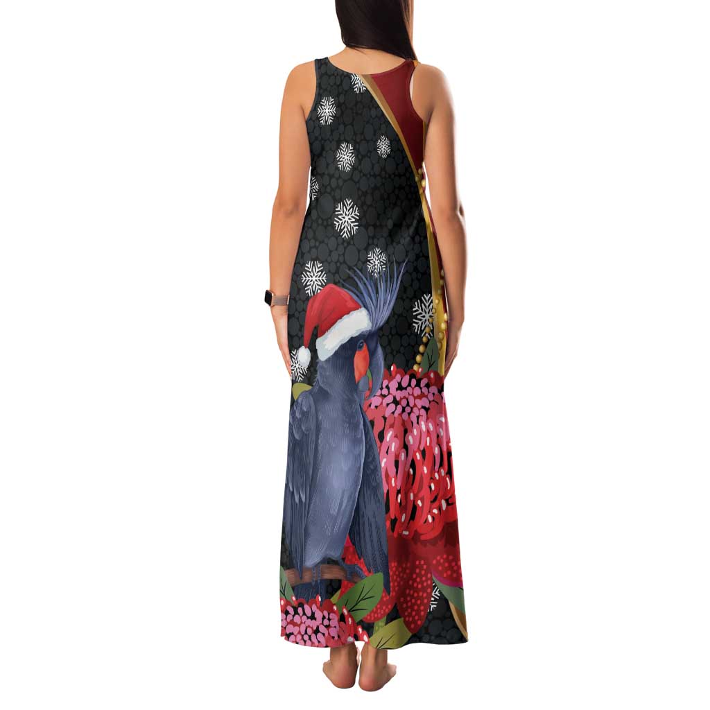Australia Palm Cockatoo Christmas Family Matching Tank Maxi Dress and Hawaiian Shirt Probosciger Aterrimus Waratah Merry Chrissie - Aussie Hoodie