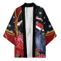 Australia Palm Cockatoo Christmas Kimono Probosciger Aterrimus Waratah Merry Chrissie - Aussie Hoodie