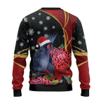 Australia Palm Cockatoo Christmas Ugly Christmas Sweater Probosciger Aterrimus Waratah Merry Chrissie - Aussie Hoodie