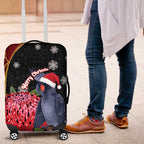 Australia Palm Cockatoo Christmas Luggage Cover Probosciger Aterrimus Waratah Merry Chrissie - Aussie Hoodie