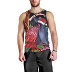 Australia Palm Cockatoo Christmas Men Tank Top Probosciger Aterrimus Waratah Merry Chrissie - Aussie Hoodie