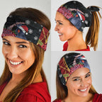 Australia Palm Cockatoo Christmas Neck Gaiter Probosciger Aterrimus Waratah Merry Chrissie - Aussie Hoodie