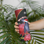 Australia Palm Cockatoo Christmas Skinny Tumbler Probosciger Aterrimus Waratah Merry Chrissie - Aussie Hoodie
