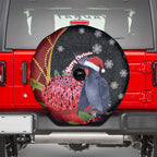 Australia Palm Cockatoo Christmas Spare Tire Cover Probosciger Aterrimus Waratah Merry Chrissie - Aussie Hoodie