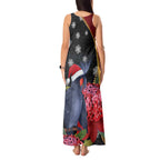 Australia Palm Cockatoo Christmas Tank Maxi Dress Probosciger Aterrimus Waratah Merry Chrissie - Aussie Hoodie